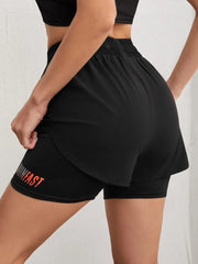Women's High Rise Yoga Shorts – Elastic Proximity Control Running Shorts