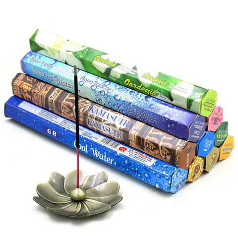 20 Sticks Indian Incense – White Sage, Lavender, Sea Breeze & More for Meditation & Aromatherapy