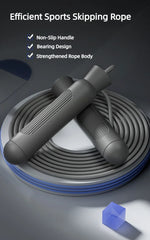 Adjustable Speed Jump Rope – Steel Cable with Bearings for Fitness & Weight Loss