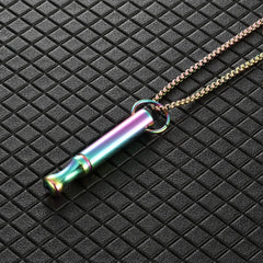 Breathwork & Mindfulness Necklace – Stainless Steel Breathing Whistle for Anxiety Relief