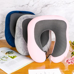 Soft U-Shaped Memory Foam Travel Pillow – Neck & Cervical Support