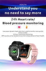 LIGE 2025 Smart Watch – Wireless Charging, Bluetooth Calls, Custom Watch Faces