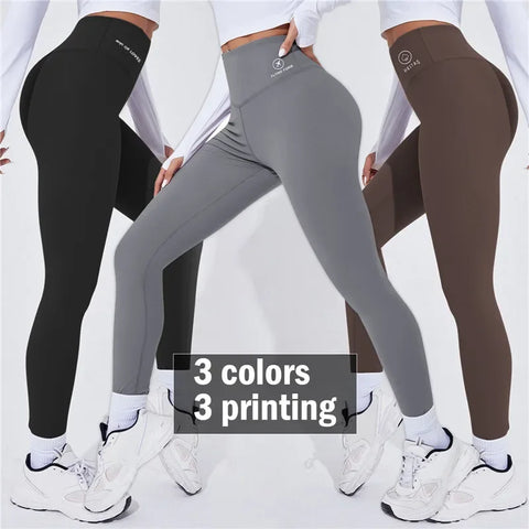 High Waist Thermal Yoga Leggings – Butt-Lifting & Push-Up Fit