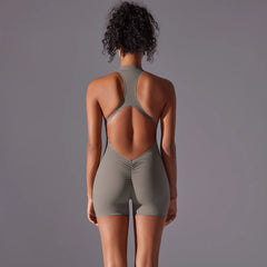 Women’s Push-Up Fitness Bodysuit – Breathable Quick-Dry Yoga & Gym Wear