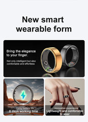 R02 Smart Ring – Health & Sleep Tracker, IP68 Waterproof, Bluetooth