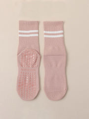 Women’s Non-Slip Pilates & Yoga Grip Socks – 4 Pairs