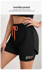 Women's High Rise Yoga Shorts – Elastic Proximity Control Running Shorts