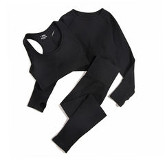 WAREBALL Seamless Yoga Set – 2/3/4pcs Women's Gym Workout Tracksuit