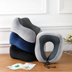 Soft U-Shaped Memory Foam Travel Pillow – Neck & Cervical Support