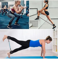Ankle Strap Resistance Bands – Leg & Hip Strength Trainer for Home Fitness