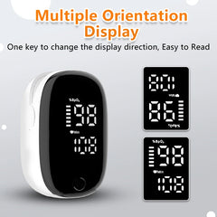 Portable Fingertip Pulse Oximeter – Blood Oxygen & Heart Rate Monitor with LED Display