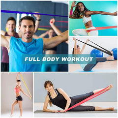 Yoga & Pilates Resistance Bands – Natural Latex Fitness Straps