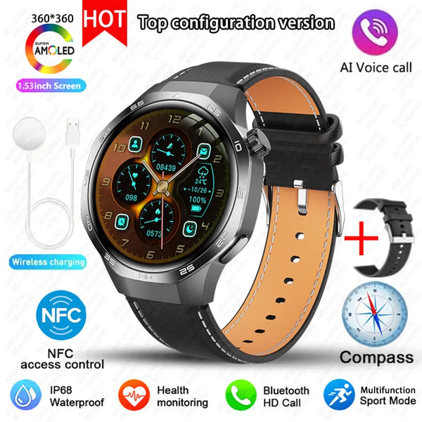 Huawei Watch GT5 Pro – AMOLED Screen, NFC, GPS, Bluetooth Call, Waterproof Smartwatch