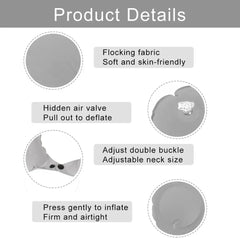 U-Shaped Inflatable Travel Pillow – Portable Neck Support Cushion