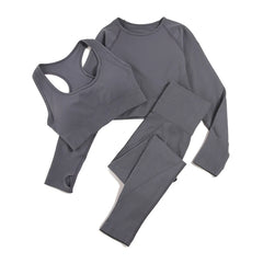 WAREBALL Seamless Yoga Set – 2/3/4pcs Women's Gym Workout Tracksuit