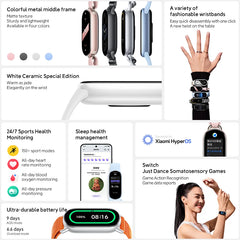 Xiaomi Smart Band 9 – 1.62" AMOLED, 21-Day Battery, Heart & SpO₂ Monitor