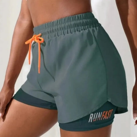 Women's High Rise Yoga Shorts – Elastic Proximity Control Running Shorts