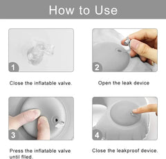 U-Shaped Inflatable Travel Pillow – Portable Neck Support Cushion