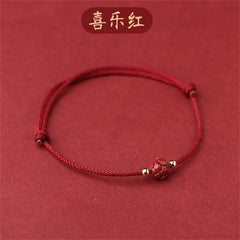 Tibetan Lotus Flower Lucky Rope Bracelet