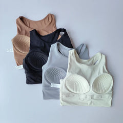 All-in-One Shockproof Sports Vest – Breathable Yoga & Running Bra