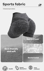 Women's High Waist Butt Lifting Workout Shorts