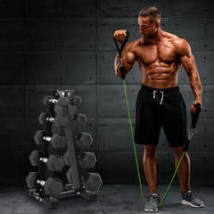 5-Tier Dumbbell Rack – Home Gym Weight Storage Organizer