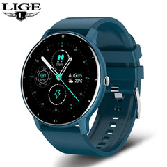 LIGE Smartwatch – Full Touch Fitness Tracker with Bluetooth Call
