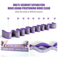 Multi-Section Yoga Resistance Band – Stretch & Training Strap