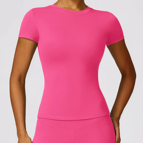 NCLAGEN Women’s Sports T-Shirt – Breathable Stretch Gym & Yoga Top