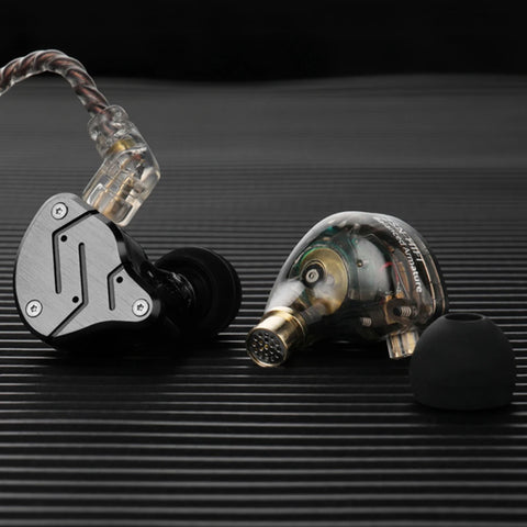 KZ ZSN Hybrid Metal Earphones – HiFi Bass with 1BA+1DD
