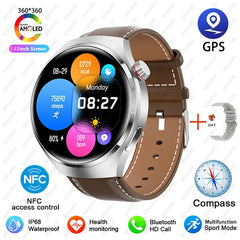 For Huawei WATCH 4 Pro Smart Watch Men  AMOLED HD Screen Bluetooth Call GPS Trajectory NFC Health Monitor Smartwatch 2025 New