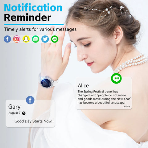 Lanker Women’s Smartwatch – Fitness Tracker with Heart & Sleep Monitor