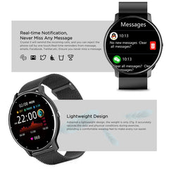 LIGE Smartwatch – Full Touch Fitness Tracker with Bluetooth Call