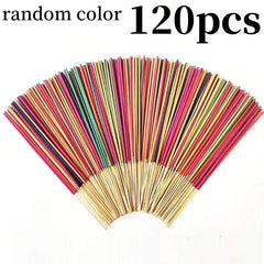 120pc Aromatherapy Incense Stick Set – 7 Natural Scents with Burner for Yoga & Meditation
