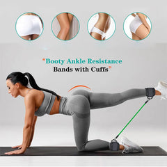 Ankle Strap Resistance Bands – Leg & Hip Strength Trainer for Home Fitness