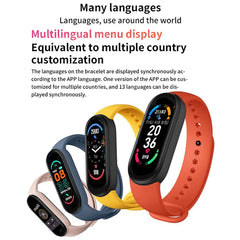 M6 Smart Watch – Fitness Tracker, Heart Rate, Blood Pressure Monitor, Waterproof