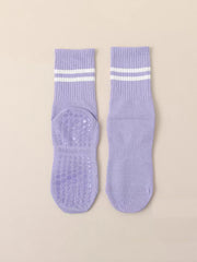 Women’s Non-Slip Pilates & Yoga Grip Socks – 4 Pairs