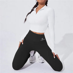 High Waist Thermal Yoga Leggings – Butt-Lifting & Push-Up Fit