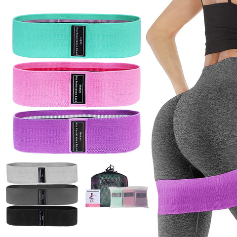 Fabric Resistance Hip Bands – Glute & Thigh Workout Loops for Fitness