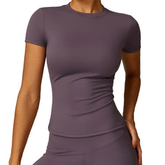 NCLAGEN Women’s Sports T-Shirt – Breathable Stretch Gym & Yoga Top