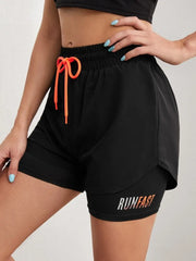 Women's High Rise Yoga Shorts – Elastic Proximity Control Running Shorts