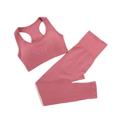 WAREBALL Seamless Yoga Set – 2/3/4pcs Women's Gym Workout Tracksuit