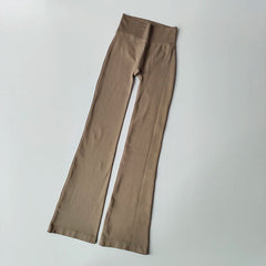 High-Waisted Seamless Flared Compression Leggings