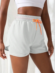 Women's High Rise Yoga Shorts – Elastic Proximity Control Running Shorts