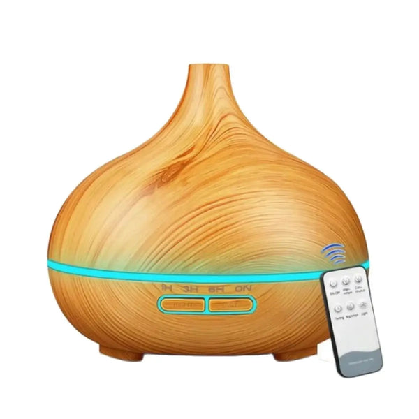 500ml Wood Grain Essential Oil Diffuser with Remote