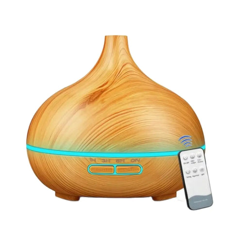 500ml Wood Grain Essential Oil Diffuser with Remote