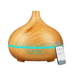 500ml Wood Grain Essential Oil Diffuser with Remote
