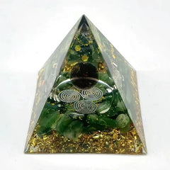 Orgonite Pyramid – 5cm Natural Stone Energy Generator for Chakra & Reiki Healing