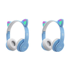 Glow Light Wireless Headphones – Over-Ear Bluetooth Stereo with Bass