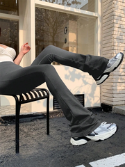 High-Waisted Seamless Flared Compression Leggings